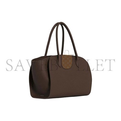 THE ROW MARLO 12 LEATHER TOTE BAG W1802L133DOK (30.5*21.6*12.7cm)